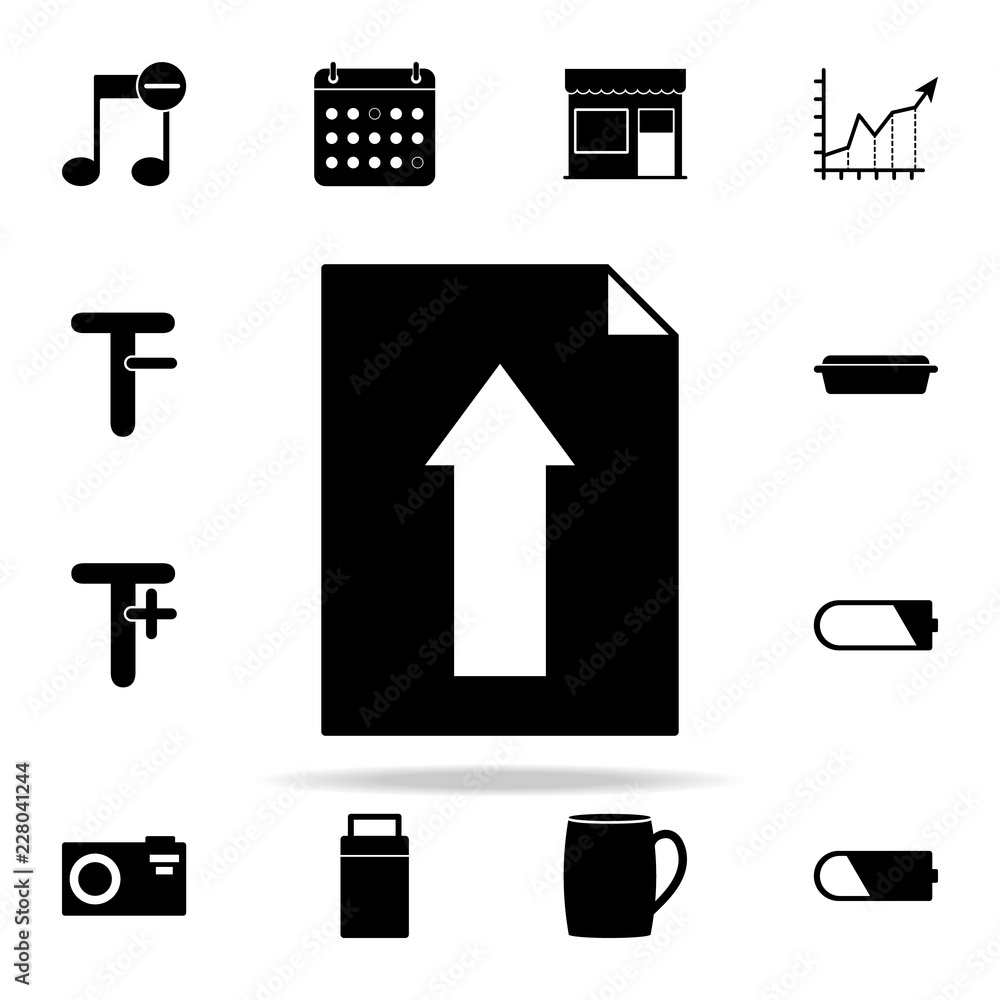 Poster download the document icon. web icons universal set for web and mobile