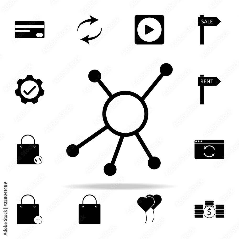 Poster connection mark icon. web icons universal set for web and mobile