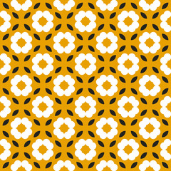 Background with abstract flower. Seamless floral pattern