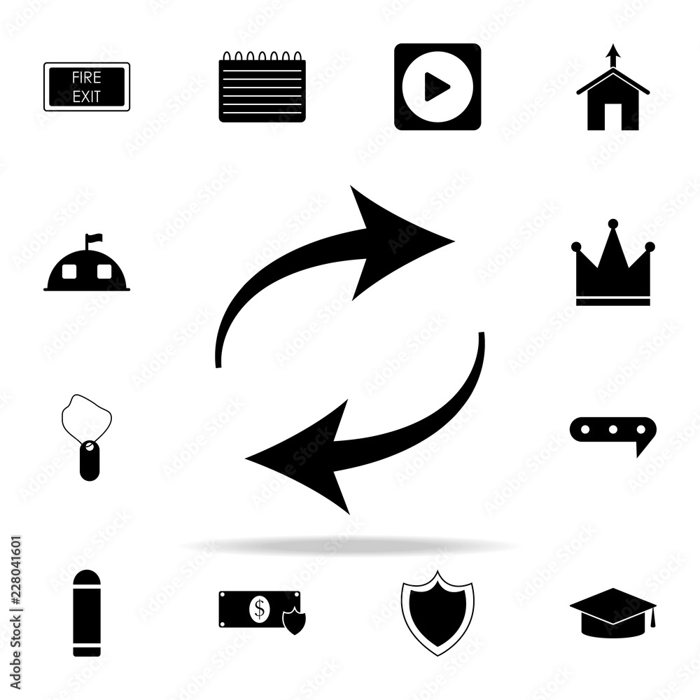 Poster arrow updates icon. web icons universal set for web and mobile