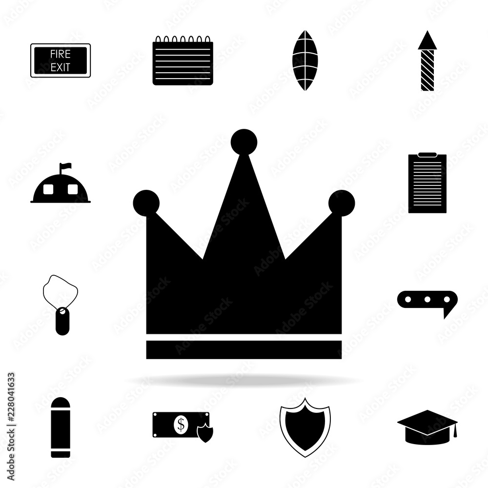 Aufkleber crown icon. web icons universal set for web and mobile
