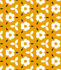 Background with abstract flower. Seamless floral pattern