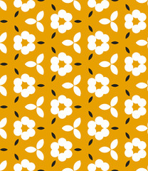 Background with abstract flower. Seamless floral pattern