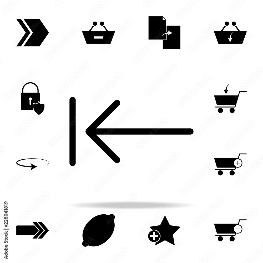 Poster arrow with direct icon. web icons universal set for web and mobile