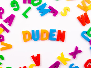 DUDEN in Buchstaben