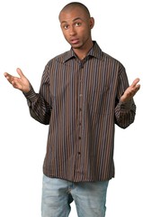 uncertain young man