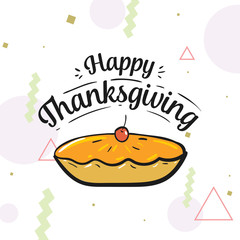 Happy Thanksgiving day typography.