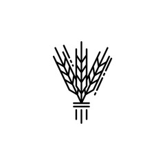 Israel Barley icon. Element of Jewish icon for mobile concept and web apps. Thin line Israel Barley icon can be used for web and mobile