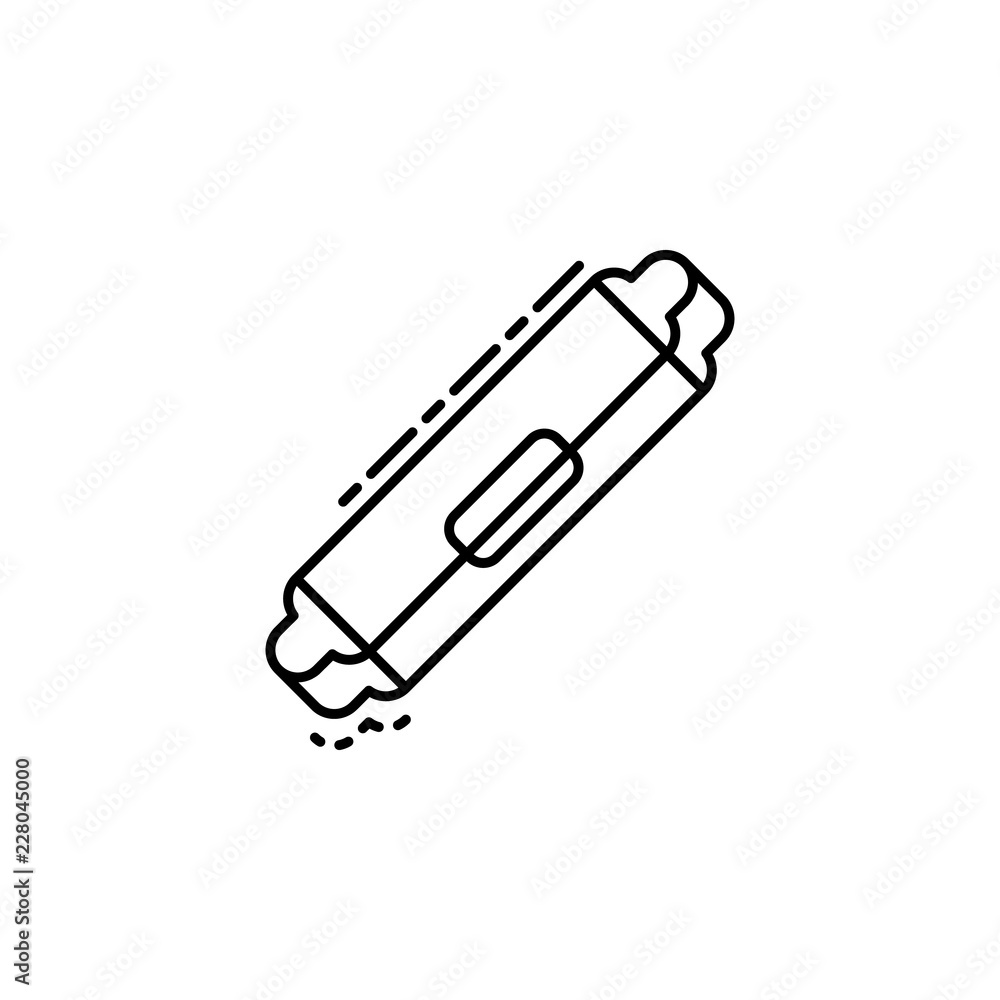 Poster mezuzah icon. element of jewish icon for mobile concept and web apps. thin line mezuzah icon can be 