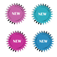 New Geometric starburst element vector