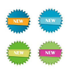 New Geometric starburst element vector