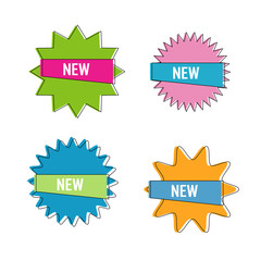 New Geometric starburst element vector