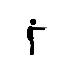 man pointing, finger icon. Element of man pointing icon for mobile concept and web apps. Detailed man pointing, finger icon can be used for web and mobile