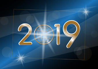 Vector 2019 Happy New Year background