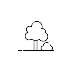 nature, gardens, green icon. Element of landscape for mobile concept and web apps illustration. Thin line icon for website design and development, app development. Premium icon