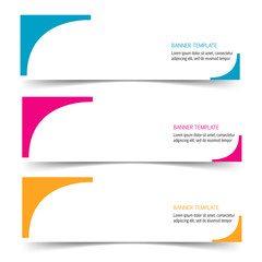 Abstract Web banner design header Templates vector