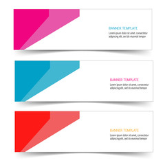 Fototapeta premium Abstract Web banner design header Templates vector