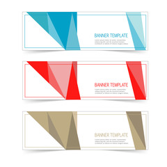 Fototapeta premium Abstract Web banner design header Templates vector