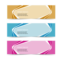 Fototapeta premium Abstract Web banner design header Templates vector
