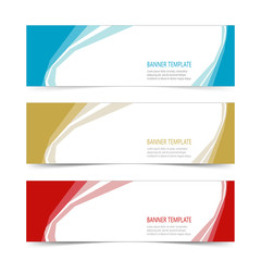 Fototapeta premium Abstract Web banner design header Templates vector