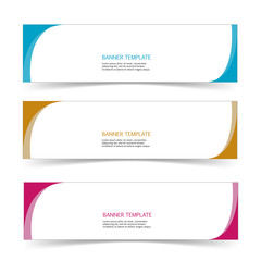 Abstract Web banner design header Templates vector