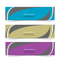 Naklejka premium Abstract Web banner design header Templates vector