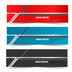 Abstract Web banner design header Templates vector