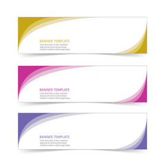 Abstract Web banner design header Templates vector