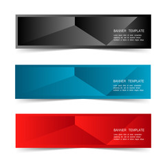 Fototapeta premium Abstract Web banner design header Templates vector