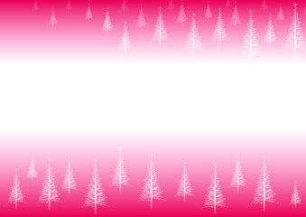 Fototapeta na wymiar 冬のきらめくピンク色の森の背景画像　webサイトに最適な