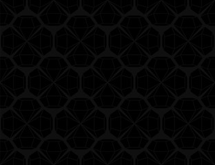 black diamonds on gray background. vector seamless pattern. simple geometric texture. textile paint. dark repetitive background. fabric swatch. wrapping paper. modern stylish texture