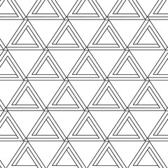 pattern with impossible triangle with black lines
