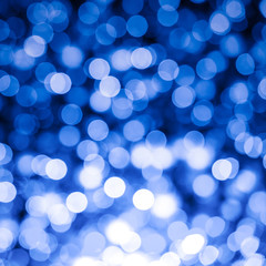 Blue Bokeh light Background
