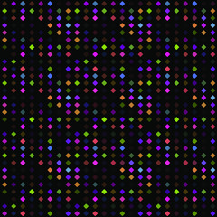 Abstract seamless pattern background with multicolored various rhombuses.