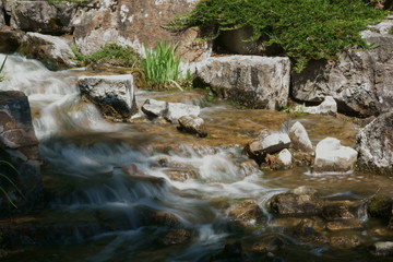 Waterfall stones