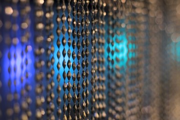 blurred abstract curtain chain