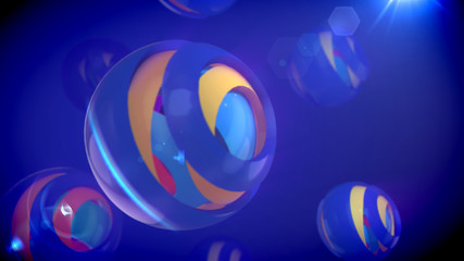 Blue Semi-spheres from Nested Objects