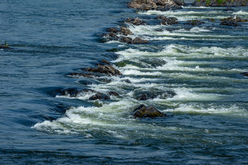 White Water on the Rocks