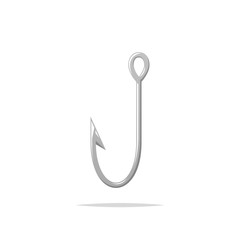Fishing hook vector isolated