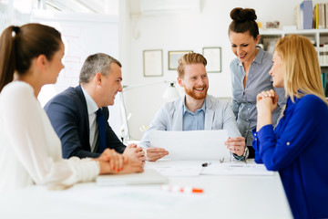 Business people discussing future plans