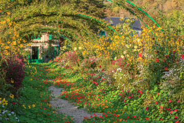 Jardin de Giverny - obrazy, fototapety, plakaty