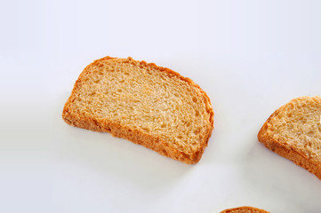 Tea Rusk, Crunchy, crispy dry biscuit, a famous breakfast snack. It is also known as twice-baked bread.