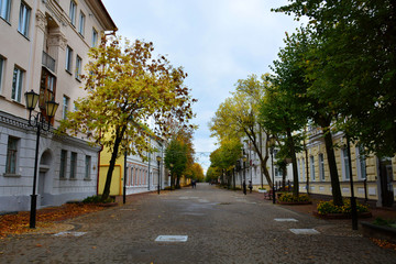 Vitebsk,Belarus- 06/10/2018: historical center of Vitebsk, SUVOROV street