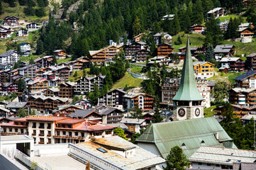 Blick über Zermatt