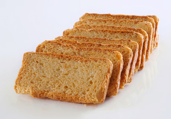 Tea Rusk, Crunchy, crispy dry biscuit, a famous breakfast snack.  