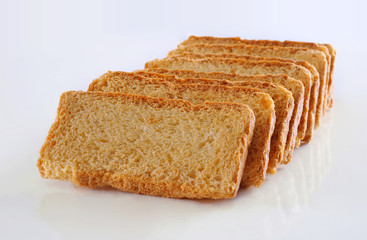 Tea Rusk, Crunchy, crispy dry biscuit, a famous breakfast snack.  