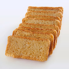 Tea Rusk, Crunchy, crispy dry biscuit, a famous breakfast snack.  