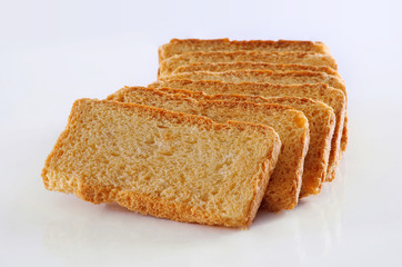Tea Rusk, Crunchy, crispy dry biscuit, a famous breakfast snack.  