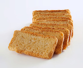 Tea Rusk, Crunchy, crispy dry biscuit, a famous breakfast snack.  
