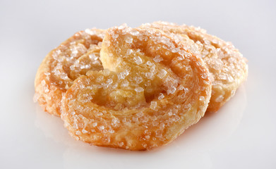 Puff Variety, Famous assorted puff snacks including sugar stick, vegetable/ chicken patties, french heart, plain pastry